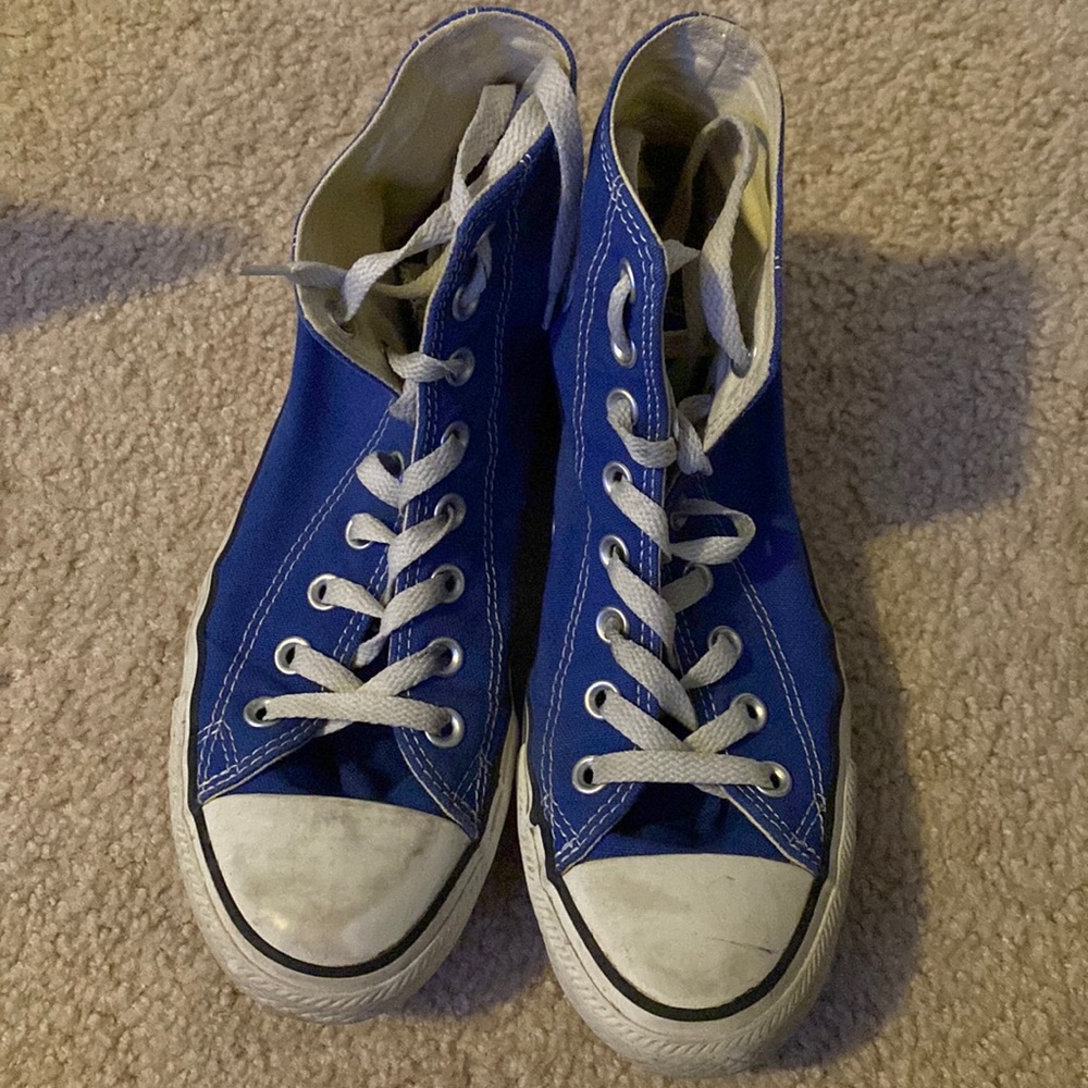 Blue High-top Converse